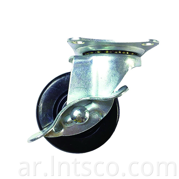 Light Duty Rubber Side Brake Casters